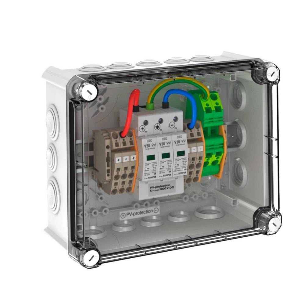 OBO Bettermann PV-Systemlösung im Gehäuse PVG-C1000K 400