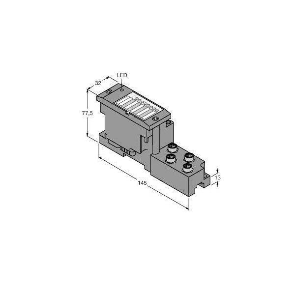 Turck Basismodul BL67-B-4M8
