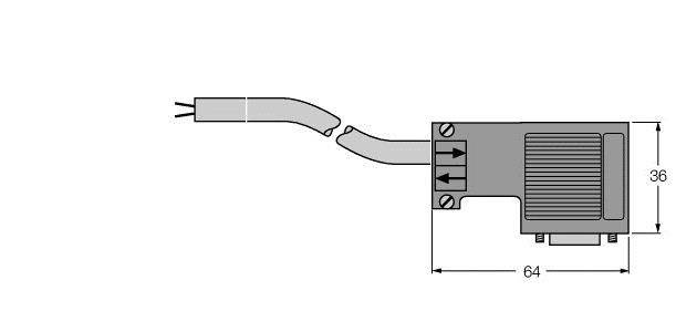 Turck PROFIBUS-Leitung D9T451-0.5M
