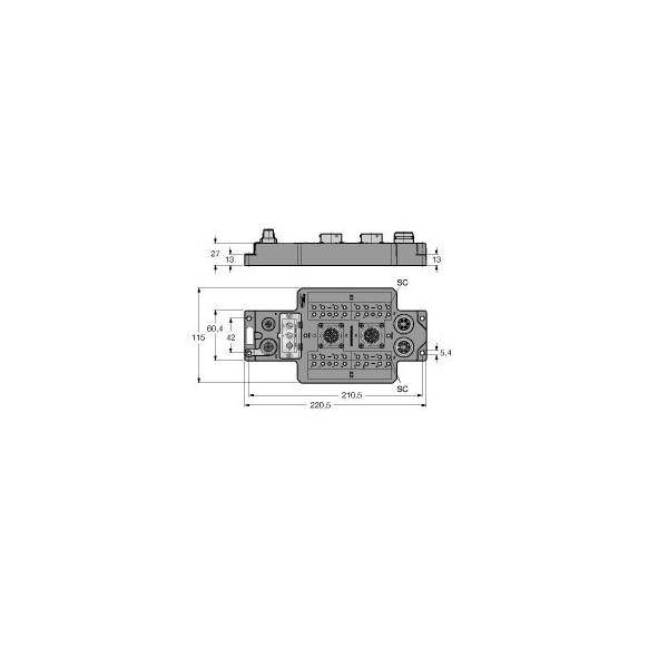 Turck Feldbus-I/O-Modul FLDP-IOM2012-0001