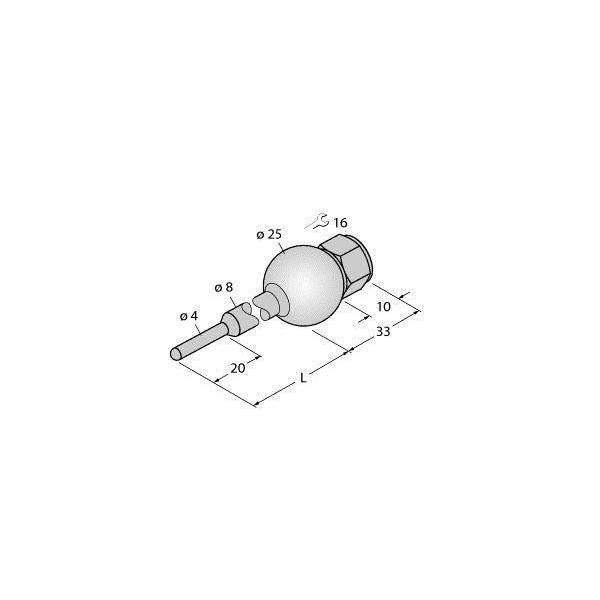 Turck Schutzrohr THW-3-UNI25-A4-L100