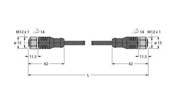 Turck Aktuator- u. Sensorleitung RKCV4.4T- #6934694