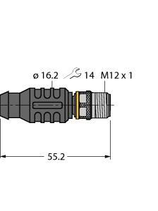 Turck M12 Jumper RSE4.4T-J234