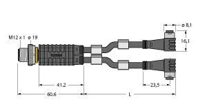 Turck Zweifachverteiler VBRS4.4-2 #6630434