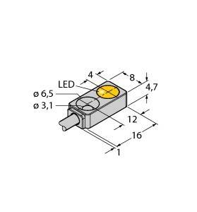 Turck Sensor BI2-Q4.7-AN6X 7M