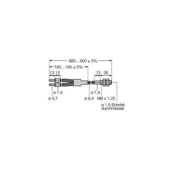 Turck Glas-Lichtleiter BT13SM8
