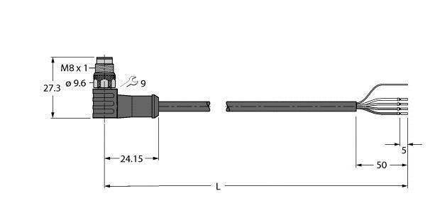 Turck Aktuator- u. Sensorleitung PSWS4M-2/TEL