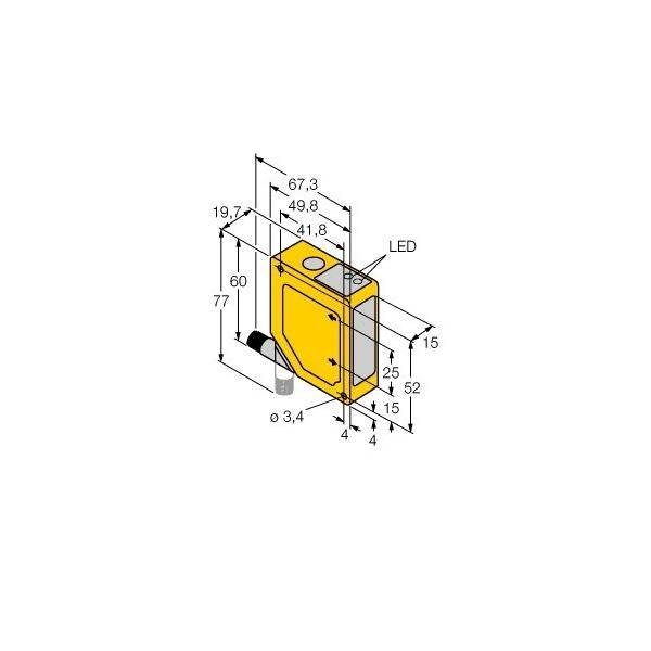 Turck Opto Sensor Q50BVPYQ