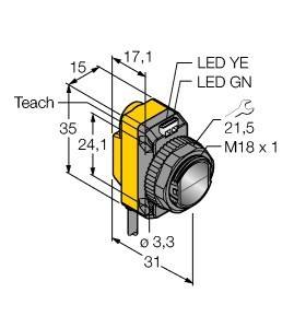 Turck Opto Sensor QS18VP6XLP