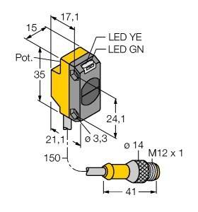 Turck Opto Sensor QS18VP6DLQ5