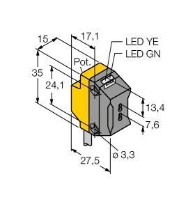 Turck Opto Sensor QS18VP6FP W/30
