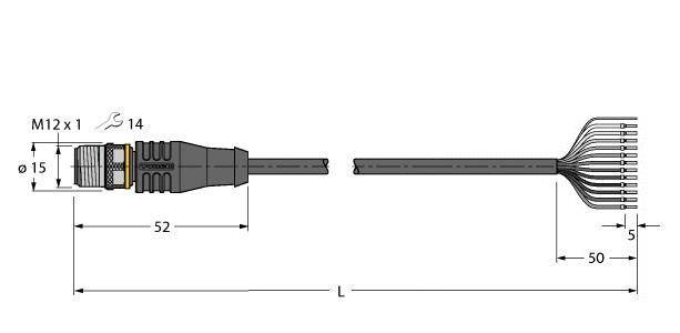 Turck Anschlussleitung RSS12T-10/TEL