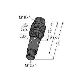 Turck Opto Sensor M18-4VPFF200-Q8