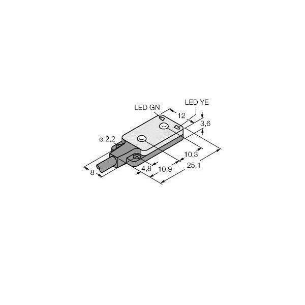 Turck Winkellichttaster VS2RP5CV30Q