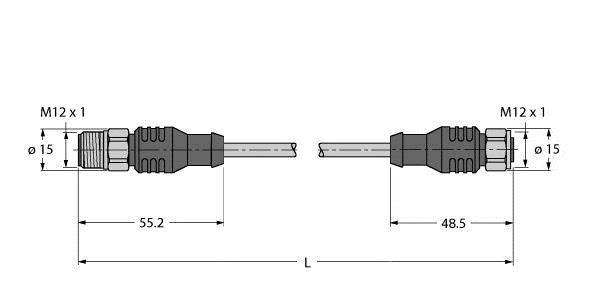 Turck Feldbusleitung RSCV-RKCV #8900060