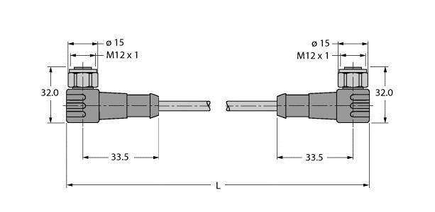 Turck Feldbusleitung WKCV-WKCV #8900396
