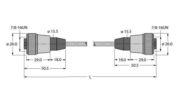 Turck Feldbusleitung RKVRKVFBY48OG5M/5D
