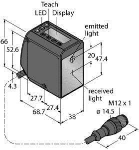 Turck Opto-Sensor LTF12KC2LDQP