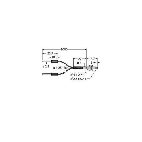 Turck Kunststoff-Lichtleiter PBT23UM4-VL