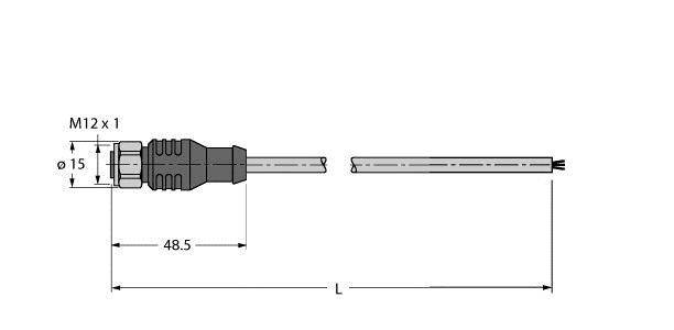 Turck Feldbusleitung RKCV-FBY48BK-10M/5D