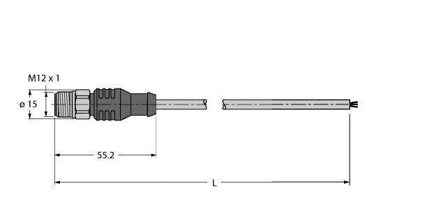 Turck Feldbusleitung RSCV-FBY48YE-3M/5D