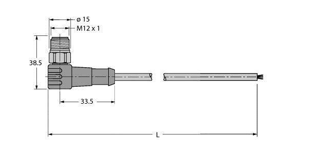 Turck Feldbusleitung WSCV-FBY49BU-5M/5D