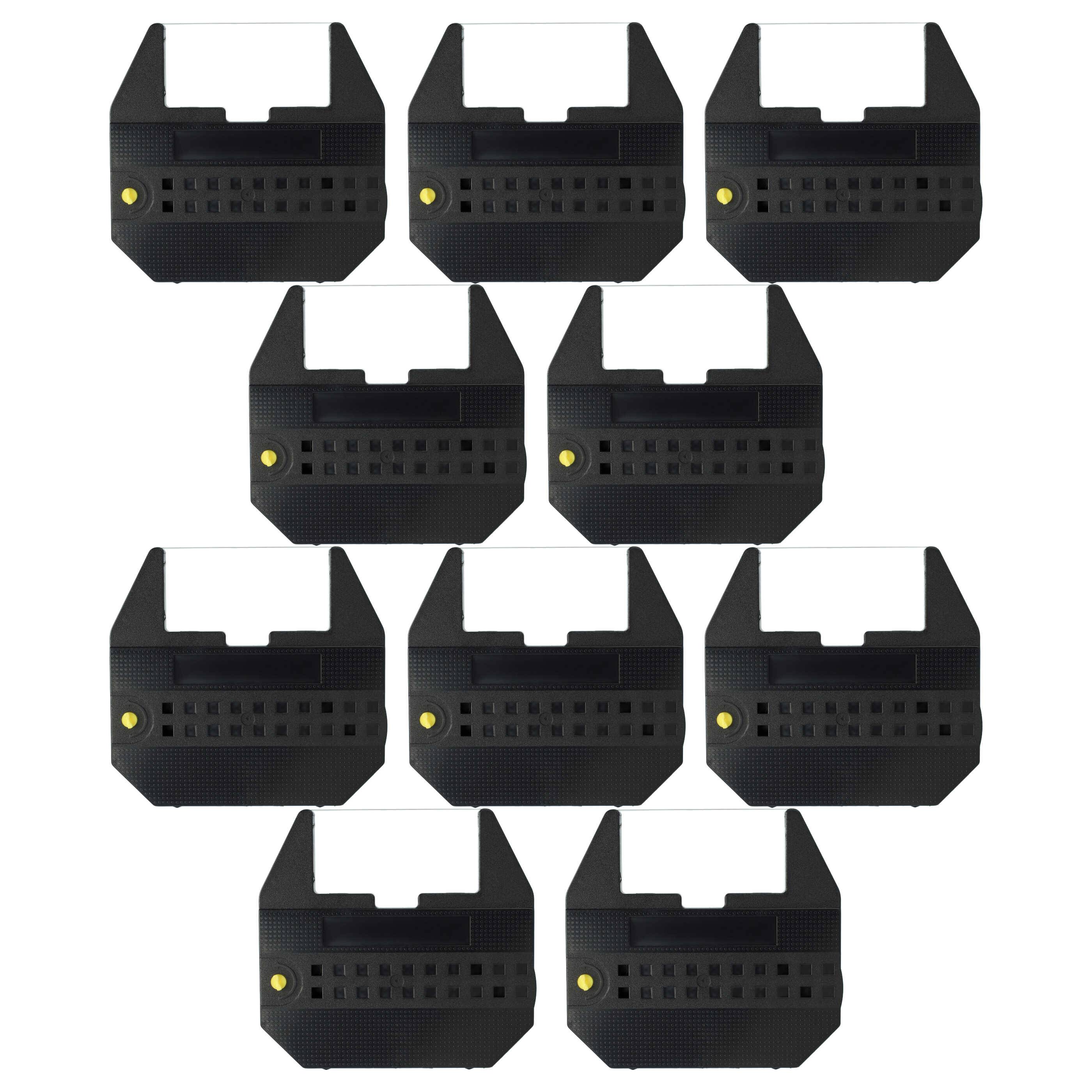 vhbw 10x Farbband Schriftband kompatibel mit Olivetti PT 506, PT 505, PT 505 SP, PT 505 Plus Schreibmaschine - Schwarz