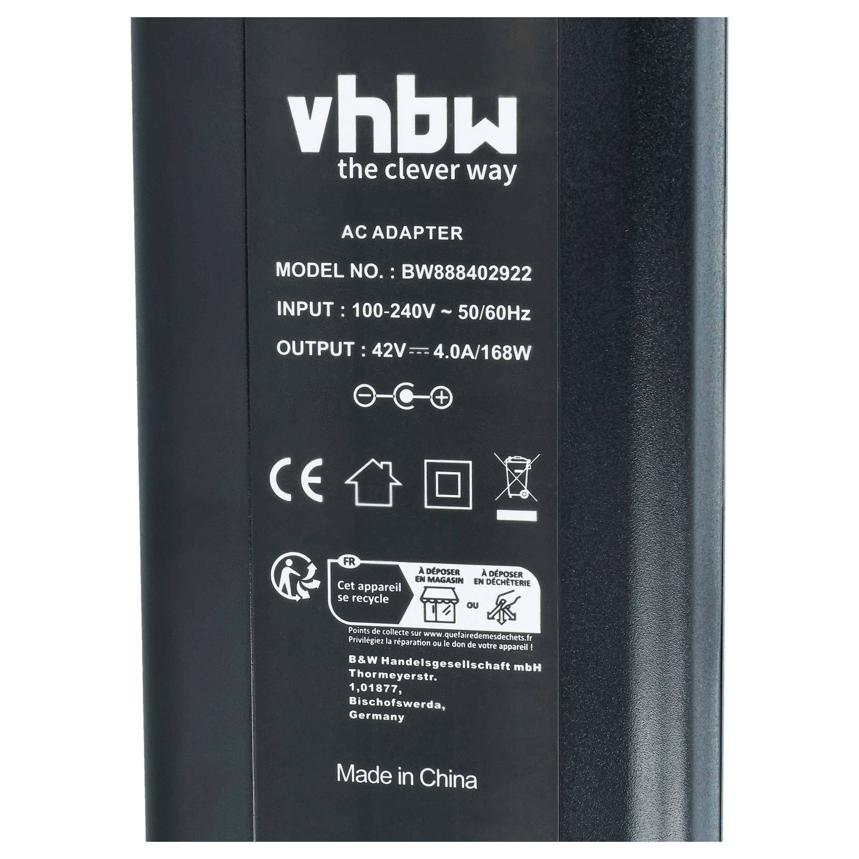 vhbw Ladegerät kompatibel mit Bosch Classic Line 36V, Performance Line (BDU2XX) Fahrradakkus, E-Bike, Elektrofahrrad - Für Akkus