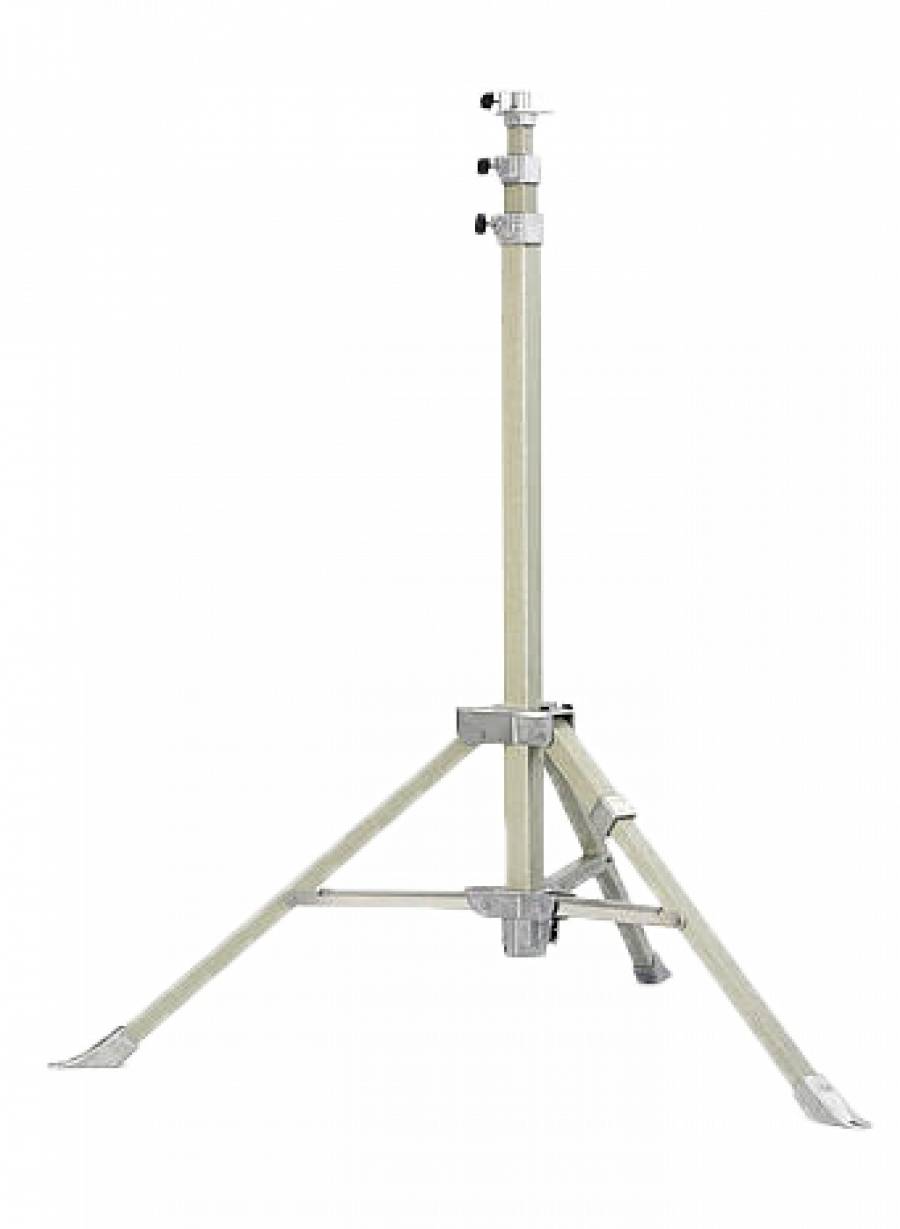 GFK Stativ Pro, Baustellen, 5 m, 3 Segmente Größe: Mast 4m, 3 Segmente