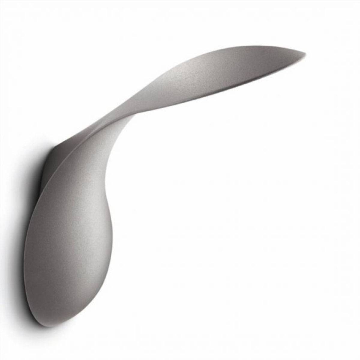 Philips LED Wandaussenleuchte 7,5W Grau Silber 3100K Warmweiß IP44 Aluminium