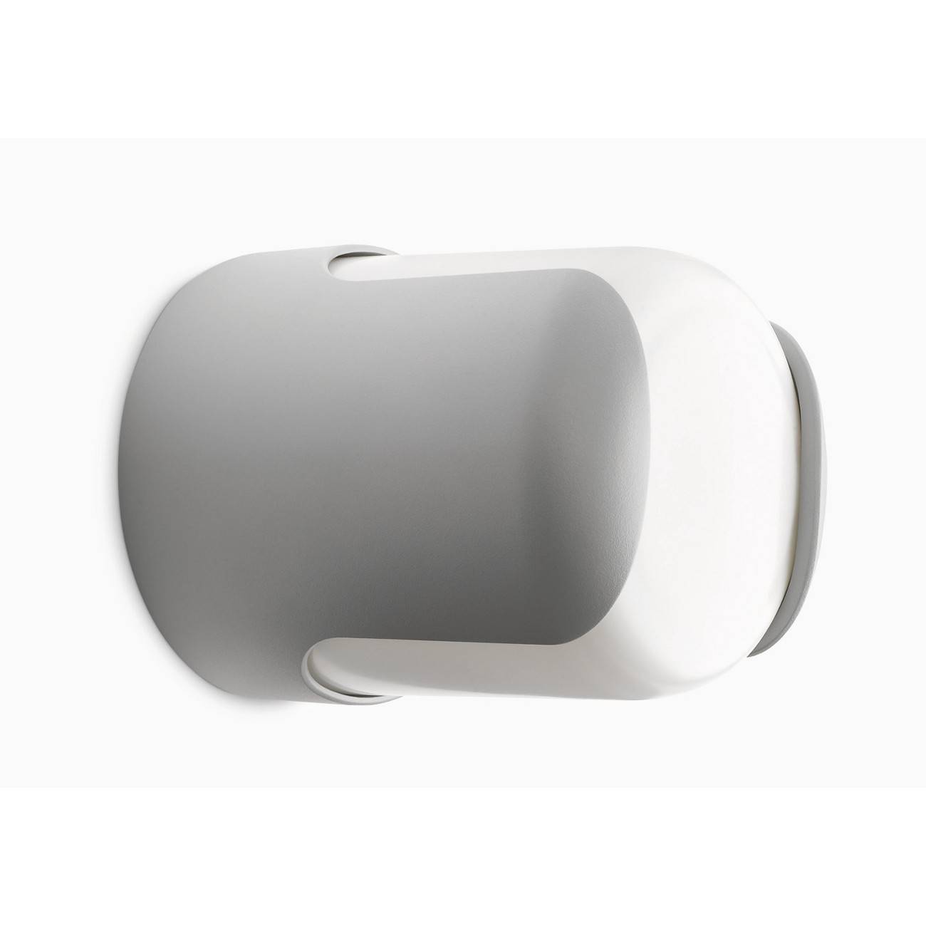 Philips Energiespar-Wandleuchte Barrel 1x E27 20W Warmweiß Grau Weiß IP44 15cm