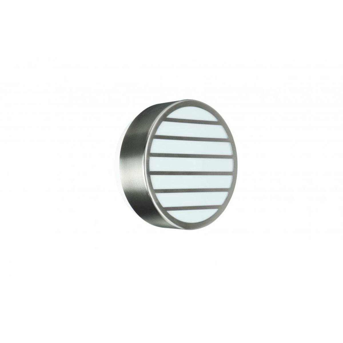 Energiespar Wandaussenleuchte Linz Edelstahl Durchmesser 20cm inkl Leuchtmittel