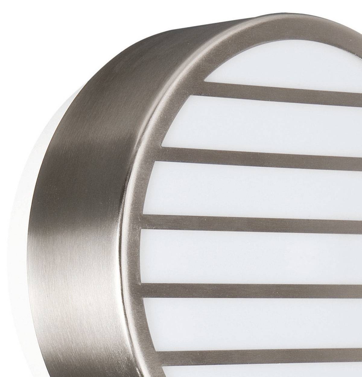 Energiespar Wandaussenleuchte Linz Edelstahl Durchmesser 20cm inkl Leuchtmittel