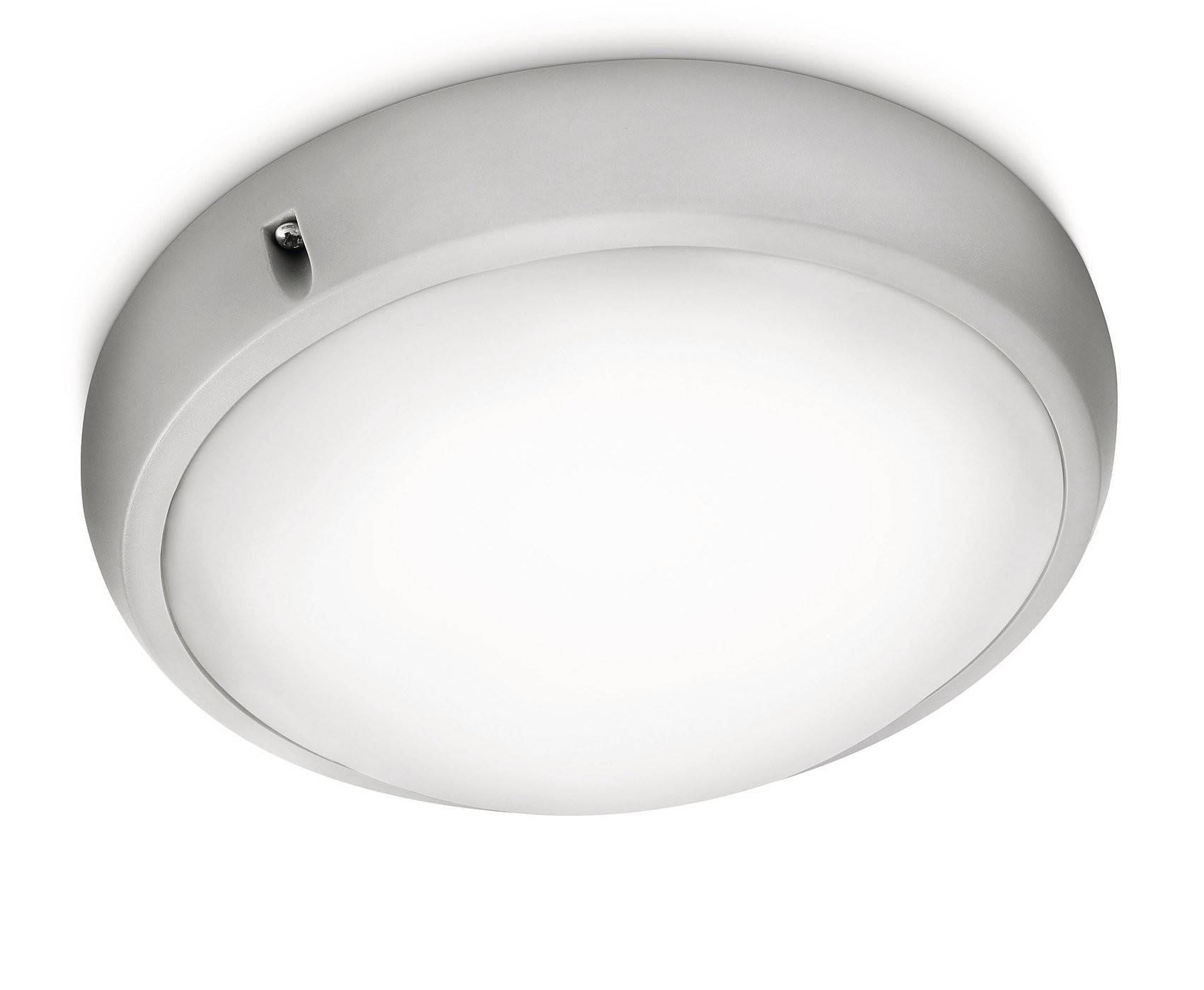 Philips Energiespar Wand-/Deckenleuchte Grau 2x max. 18W E27 H 10,3 cm Ø 32,3 cm