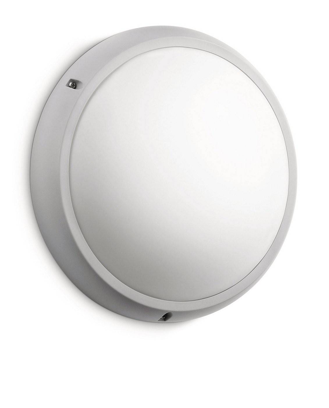 Philips Energiespar Wand-/Deckenleuchte Grau 2x max. 18W E27 H 10,3 cm Ø 32,3 cm