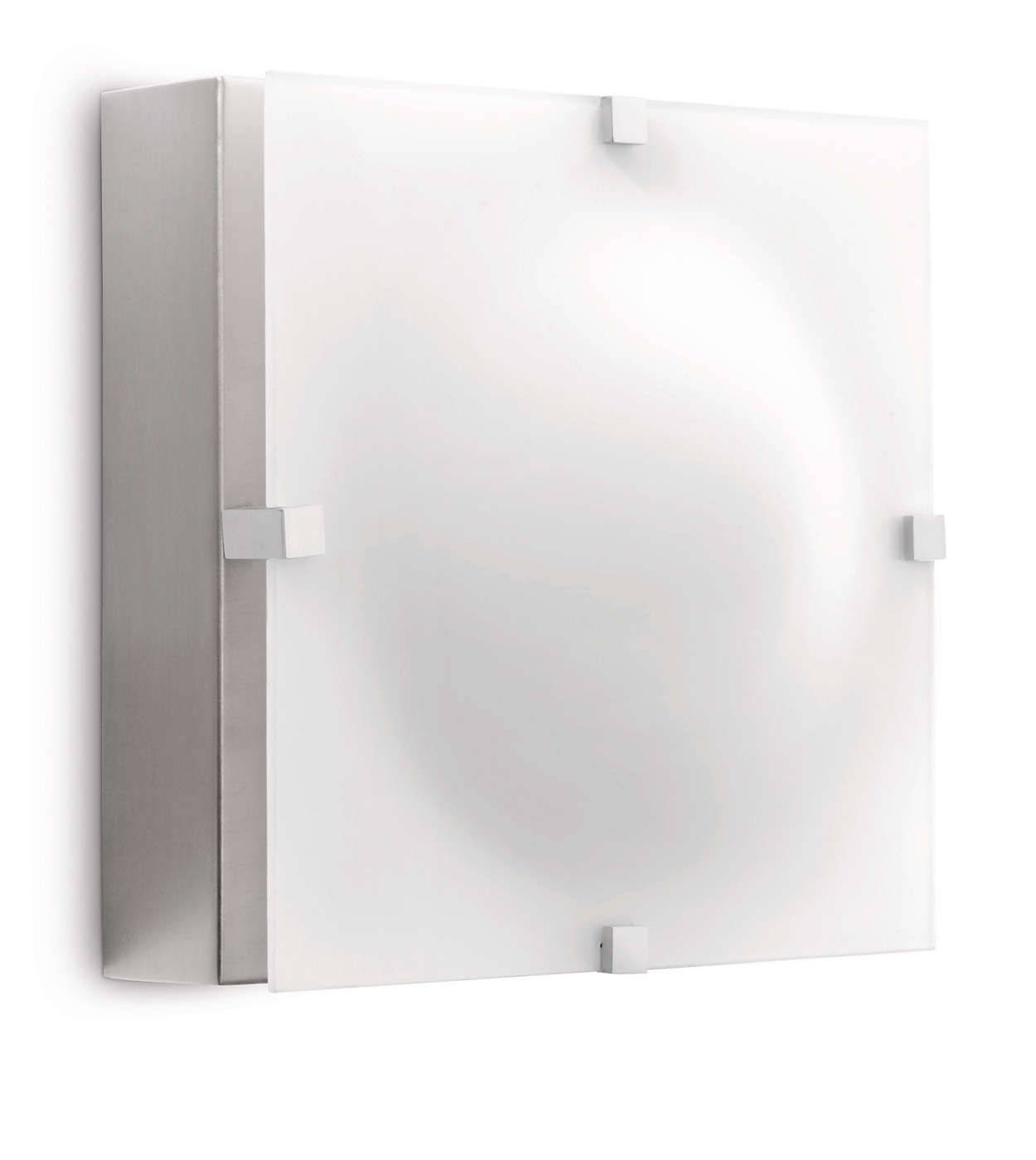 Philips PowerLED Wandaussenleuchte Edelstahl 6W 2700K warmweiss 380lm IP44