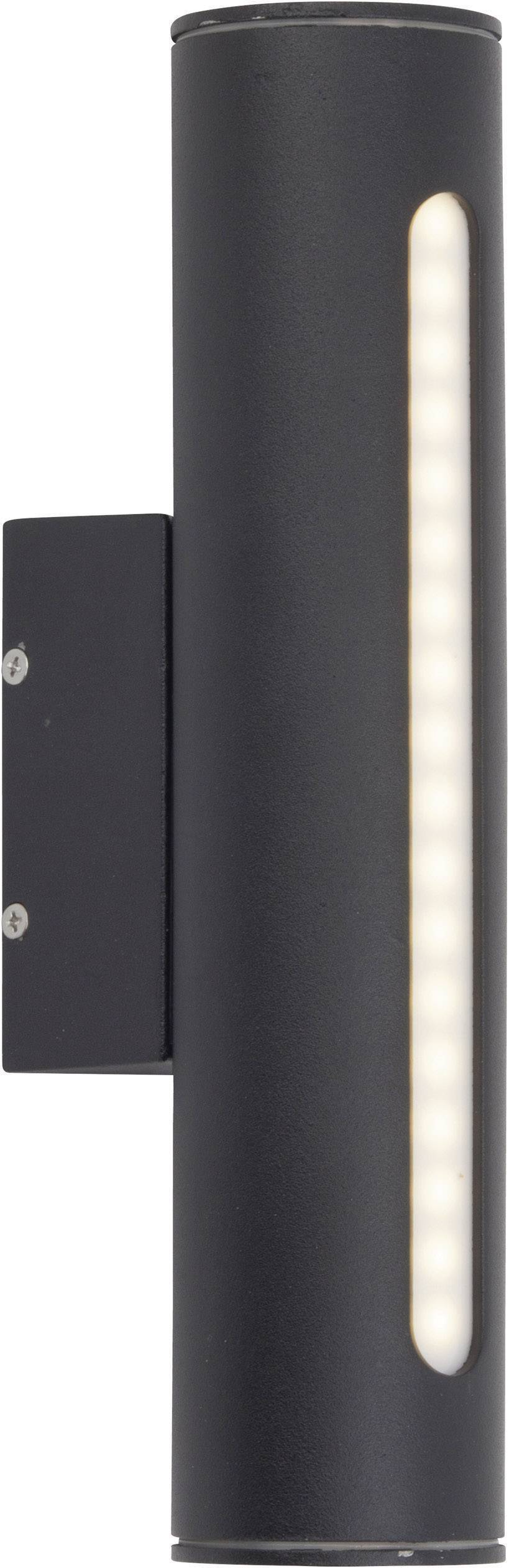 LED Aussenleuchte Wandleuchte Schwarz Ø 6,5cm 250lm