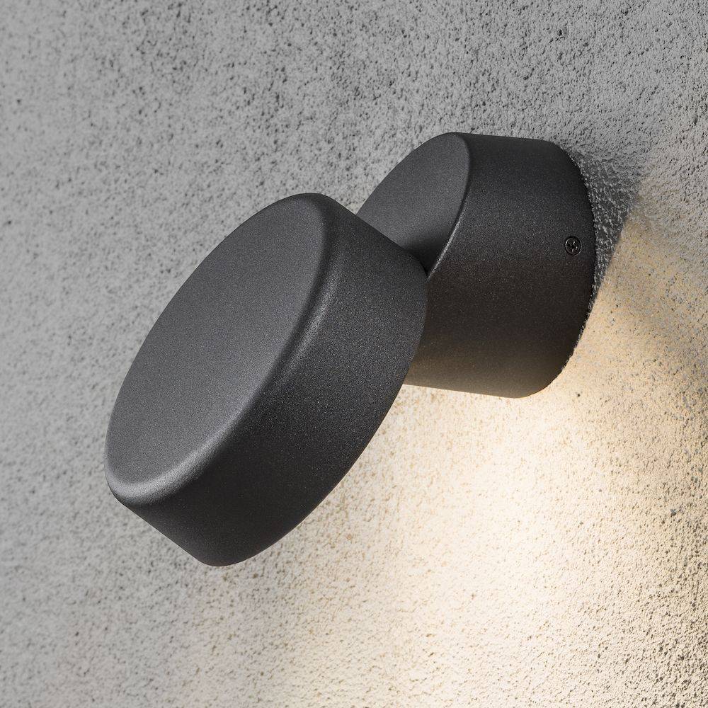 Konstsmide LED Wandaussenleuchte Schwarz IP44 Aluminium