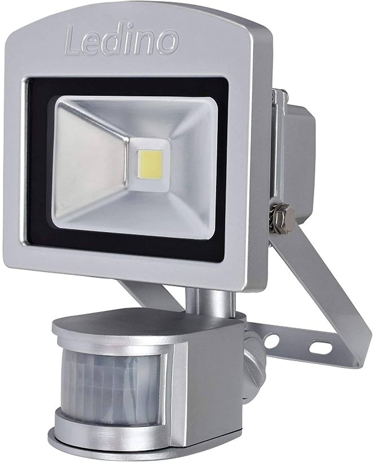 Ledino LED Strahler 10-50W Silber Schwarz Weiß 3000-6500K IR-Sensor