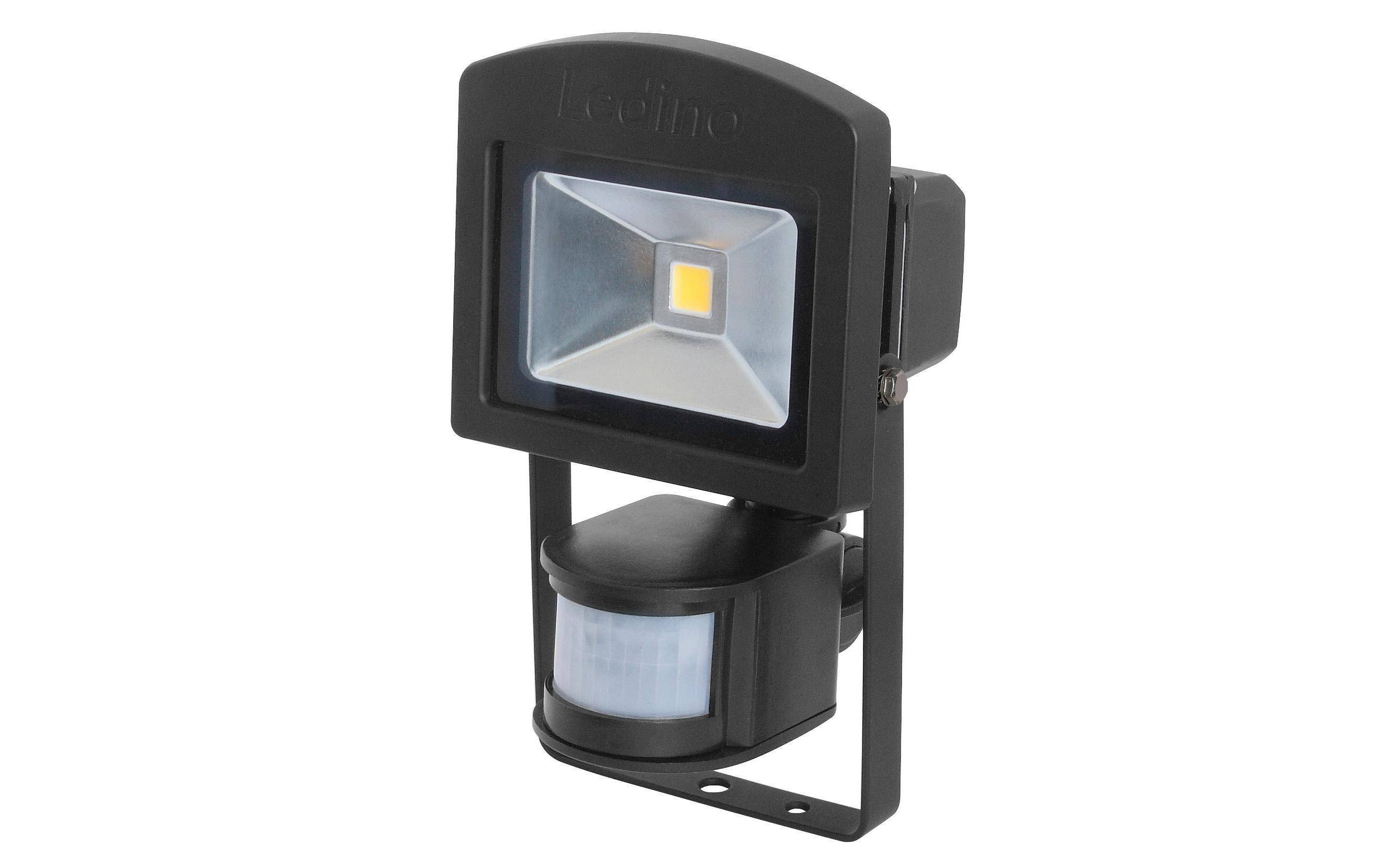 Ledino LED Strahler 10-50W Silber Schwarz Weiß 3000-6500K IR-Sensor