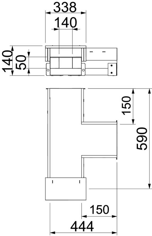 OBO Bettermann T-Stück BSKH09-T0521