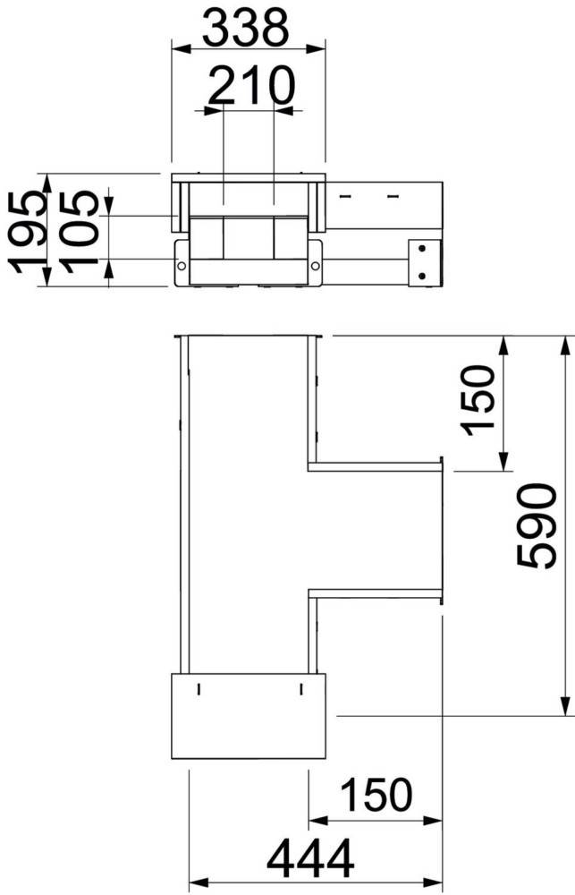 OBO Bettermann T-Stück BSKH09-T1021