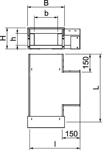 OBO Bettermann T-Stück BSKH09-T1021
