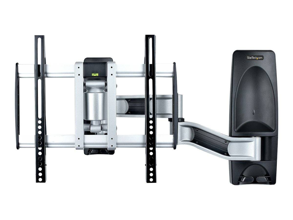 StarTech.com Articulating TV Wall Mount, VESA Wall Mount Supports 65 inch/99lb/Flat/Curved TVs, Retractable Low Profile Wall Mount TV Bracket