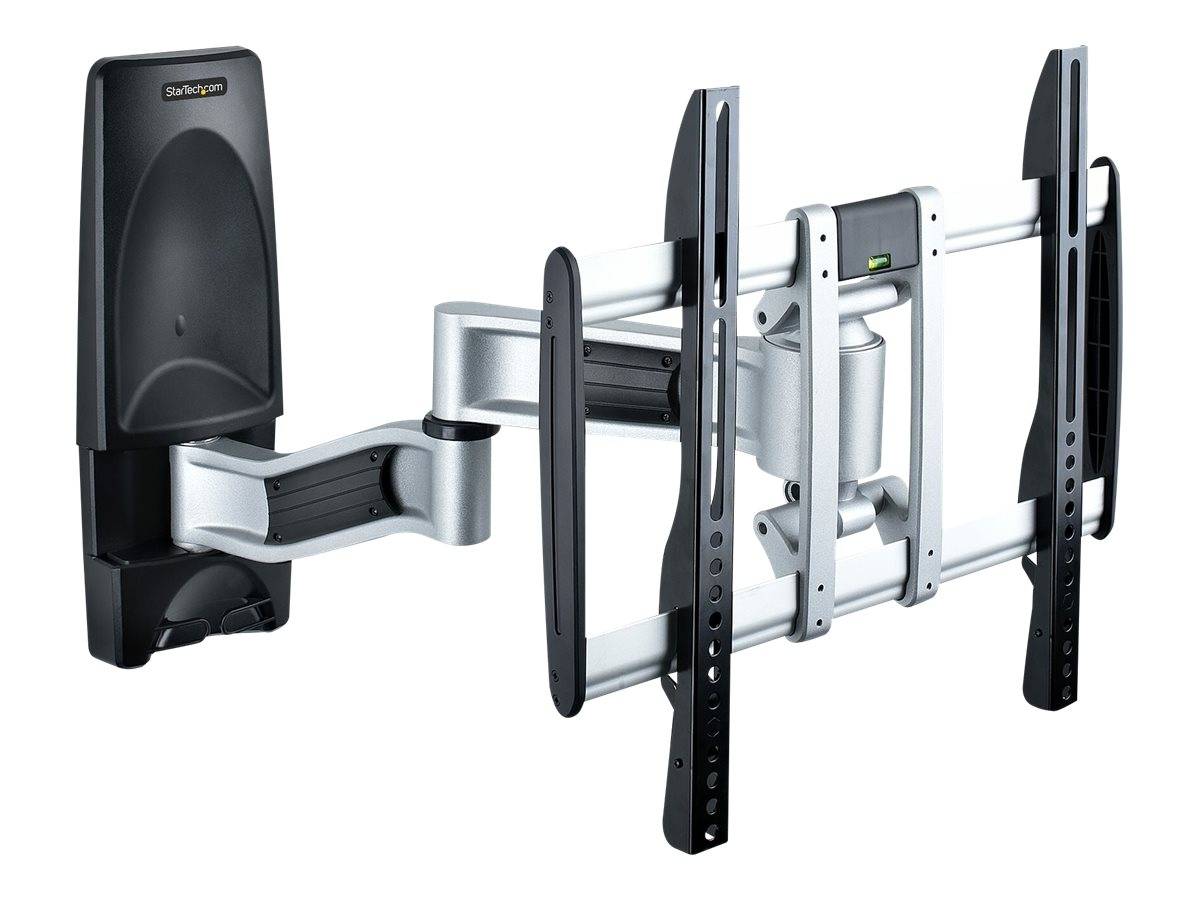 StarTech.com Articulating TV Wall Mount, VESA Wall Mount Supports 65 inch/99lb/Flat/Curved TVs, Retractable Low Profile Wall Mount TV Bracket
