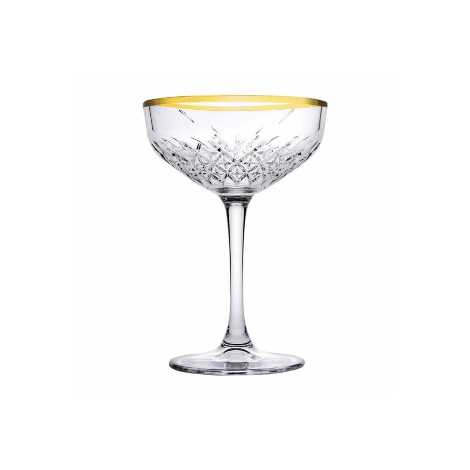 4x Pasabahce 440236 Gin Cocktail Glas „Timeless“ im Kristall-Design, Gläser-Set
