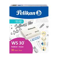 Pelikan WS30 - Radierer - weiß - Kunststoff (Packung mit 30)