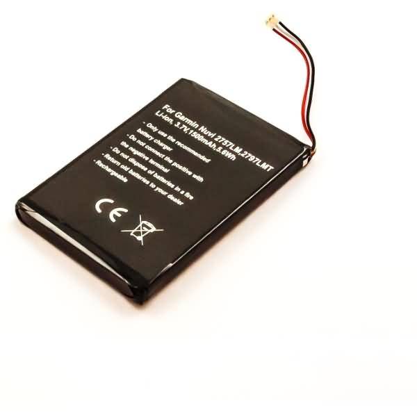 Akku für Garmin nüvi 2797LMT Li-Ion 3,7 Volt 1500 mAh schwarz