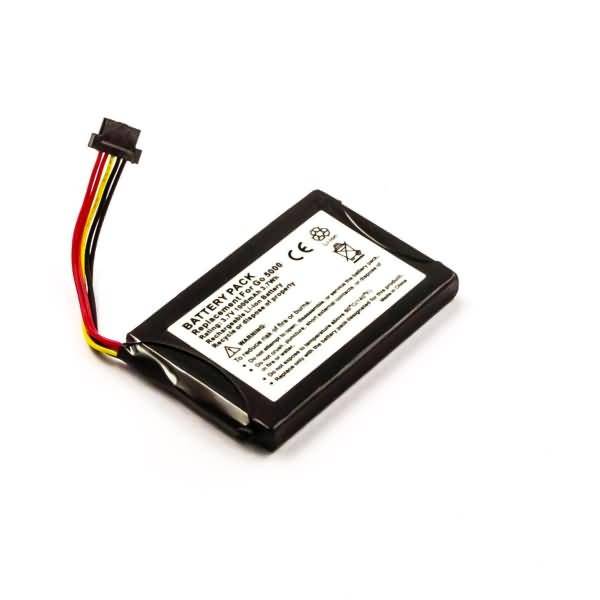 Akku für Tomtom Go 5000 Europe Li-Ion 3,7 Volt 1000 mAh schwarz