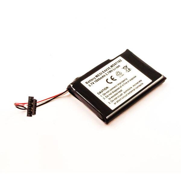 Akku für Medion GoPal E4435 Li-Ion 3,7 Volt 750 mAh schwarz